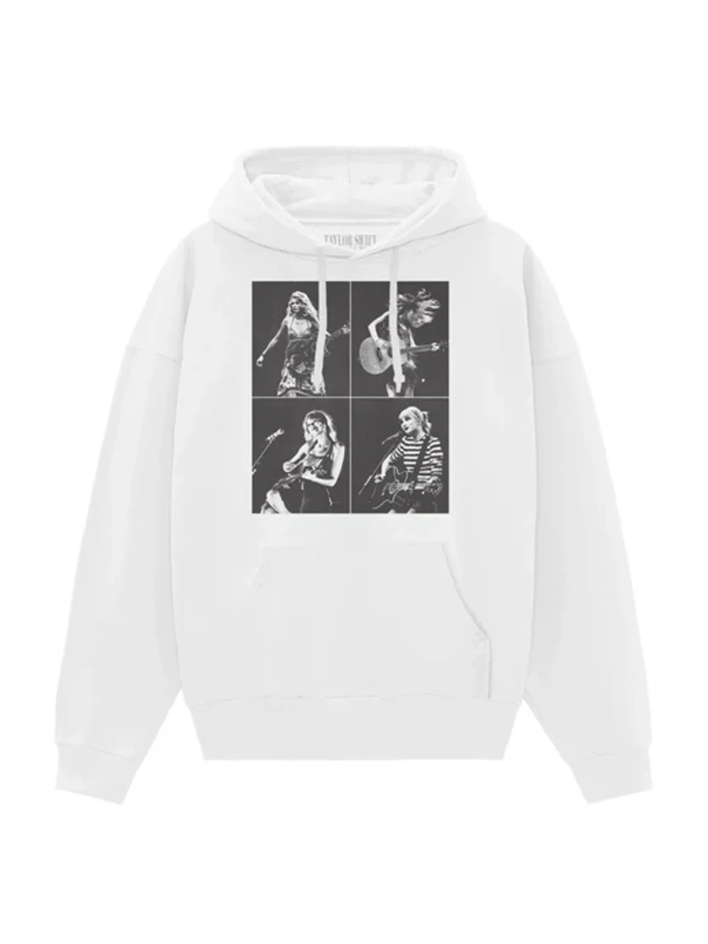 TAYLOR SWIFT • THE ERAS TOUR COLLAGE WHITE HOODIE - Picture 1 of 5